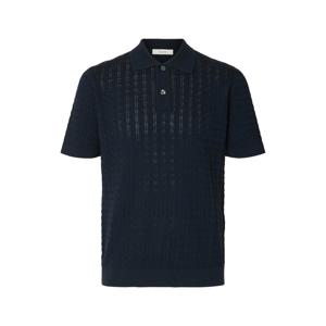 Selected Homme Mattis Short Sleeve Cable Knit Polo
